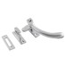 Exel Cast Bulb End Mortice & Hook Plate Casement Window Fastener - Reversible - Satin Chrome