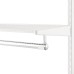 elfa Top Track System - Click In Clothes Hanging Rail Holder Bracket - 40 x 35 x 77mm - White