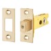 Exel 5mm Tubular Bathroom Deadbolt - 76mm Case - 57mm Backset - Square - PVD Brass