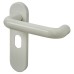 Hoppe AR600/24 Diamond White Nylon Steel Core Safety Oval Door Handle - 48.5mm c/c - Paris Range