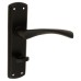 Exel Matt Black Bathroom Door Handle - Monza Range - 175 x 45mm