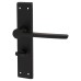 Exel Matt Black Bathroom Door Handle - Farley Range - 200 x 42mm