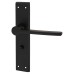 Exel Matt Black Bathroom Door Handle - Farley Range - 200 x 42mm