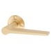 Burlington BUR20 Satin Brass Door Handles on Round Reeded Rose - Knightsbridge Range 