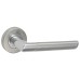M Marcus Mercury Latch Door Handle on Rose Kit - Satin/Polished Chrome