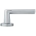 M Marcus Mercury Latch Door Handle on Rose Kit - Satin/Polished Chrome