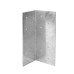 Powapost Universal Fence Post Extender - 180 x 70 x 70mm - Galvanised