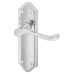 Exel Polished Chrome Scroll Latch Door Handle - Ashmead Range - 168 x 46mm