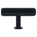Alexander & Wilks Vesper Hex 14mm T-Bar Cabinet Knob - 55 x 33mm - Matt Black