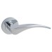 Exel Aston Latch Door Handle on Rose Kit - Polished Chrome