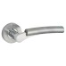 Jigtech Polished/Satin Chrome Door Handles on Round Rose - Ultro Range 