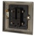 Knightsbridge 10AX 1 Gang Intermediate Toggle Light Switch - Antique Brass