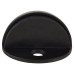 Exel Half Moon Oval Floor Door Stop - 22.5 x 45mm - Matt Black