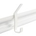 elfa Top Track System - Storage Track Double Hooks - 115 x 33 x 18mm - White - Pack of 3