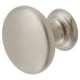 Crofts & Assinder Monmouth Round Cabinet Knob - 32mm Diameter - Brushed Satin Nickel