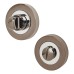 Excel Bathroom Turn & Release - 52mm Diameter - Polished Chrome/Black Nickel