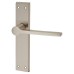 Exel Satin Nickel Latch Door Handle - Farley Range - 200 x 42mm