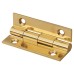 Solid Drawn Butt Cabinet Hinge - 38 x 22 x 1.45mm - Polished Brass - Pair