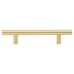 Exel 12mm T-Bar Cabinet Pull Handle - 96mm Centres - Satin Brass