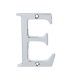 76mm Screw Fix Door Letter - E - Bright Chrome