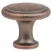 Olde Forge Thorpe Round Cabinet Knob - 30mm Diameter - Antique Copper