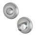 Exel Bathroom Turn & Release - 50mm Diameter - Satin/Polished Chrome