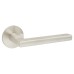 Jigtech Satin Stainless Steel Door Handles on Round Slim Rose - Schema Rita Range 