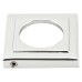 From The Anvil Polished Chrome Door Handles on Square Rose - Avon Range 