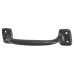 Olde Forge 10mm D-Bar Cabinet Pull Handle - 115mm Centres - Smooth Black