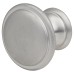 Exel Rim Round Cabinet Knob - 30mm Diameter - Matt Chrome