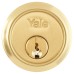 Yale 1109 Replacement Rim Cylinder - Polished Brass - Keyed to Differ