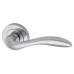 Exel Polished Chrome Door Handles on Round Rose - Sussex Range 