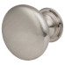 Exel Domed Round Cabinet Knob - 28mm Diameter - Satin Chrome