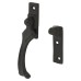 Olde Forge Victorian Cast Iron Wedge Casement Window Fastener - Reversible - Malleable Black Iron