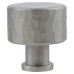 Alexander & Wilks Leila Hammered Round Cabinet Knob - 30mm Diameter - Satin Nickel