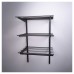 Exel Wardrobe Kit - 1 Bay & 3 x Ventilated Wire Shelf - Black