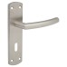 Exel Satin Stainless Steel Arched Keyhole Lock Door Handle - 172 x 44mm