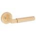 Burlington BUR30 Satin Brass Door Handles on Round Knurled Rose - Westminster Range 