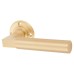Burlington BUR30 Satin Brass Door Handles on Round Knurled Rose - Westminster Range 
