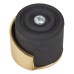 Exel Round Floor Mounted Door Stop - 30 x 35mm - Polished Brass