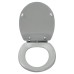Croydex Lugano Flexi-Fix Soft Close Wooden Toilet Seat - Grey