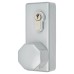 Arrone AR885K Outside Access Device with Cylinder - Octagonal Knob - Silver