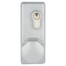 Arrone AR885K Outside Access Device with Cylinder - Octagonal Knob - Silver