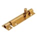Exel Budget Straight Barrel Bolt - 75 x 25mm - Polished Brass