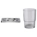 Croydex Sutton Tumbler & Holder - 95 x 100 x 80mm - Polished Chrome