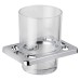 Croydex Sutton Tumbler & Holder - 95 x 100 x 80mm - Polished Chrome
