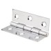 Steel Butt Door Hinge - 75 x 50mm - Chrome - Pair