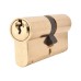 Yale 1 Star 6 Pin Kitemarked 70mm Euro Double Cylinder - 35 + 35mm - Pol Brass - Keyed to Differ