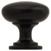 Exel Domed Round Cabinet Knob - 28mm Diameter - Matt Black