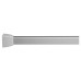 Croydex Shower Rail - L Shaped - Professional Profile 800-1000mm Length - Silver
